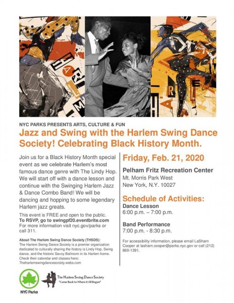 Black History Month Special - Harlem Jazz and Swing Dance Social 