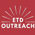 Words read "ETD Outreach" on red background