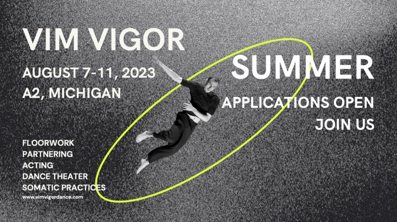 VIM VIGOR summer program - man jumping and falling through space