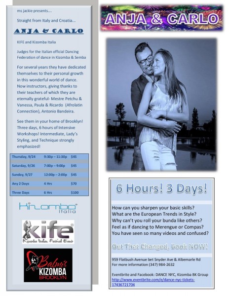 Kizomba Workshop with Anja & Carlo