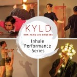 Photo montage of different groups of dancers performing in our space