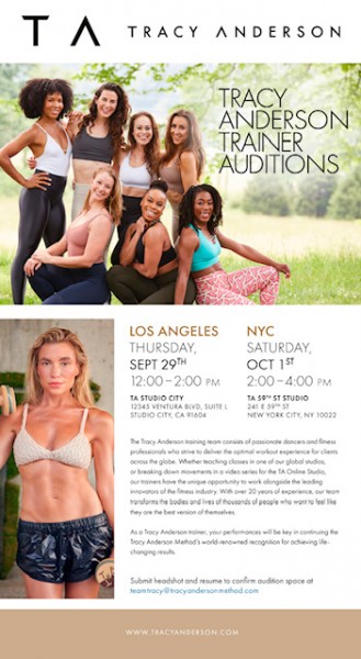 NY Audition: 10/1 2-4pm TA 59th St. Studio 