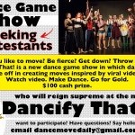 Dance Game Show seeking contestants!